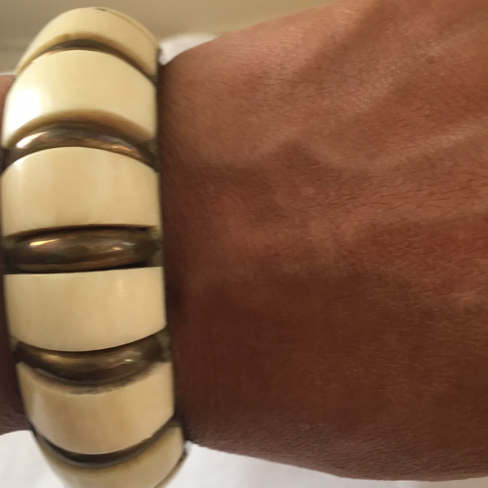 Bracelet antique bangle with brass